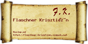 Flaschner Krisztián névjegykártya